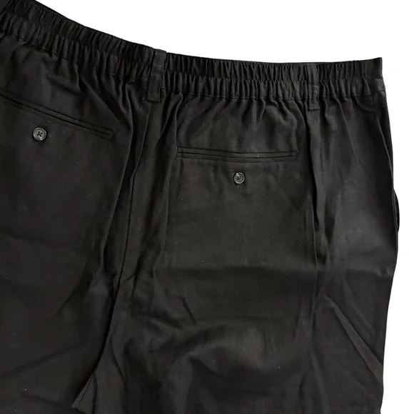 NWT Time and Tru Shorts Women XL Black Elastic Waist Pleated Chino Shorts - Picture 10 of 12